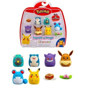 Squish-a-longs Pokémon Mini-Squish 6-Pack